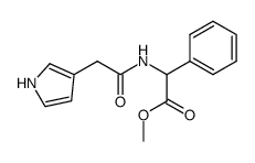 N-(pyrryl-3)acetyl-2-phenylglycine methyl ester Structure