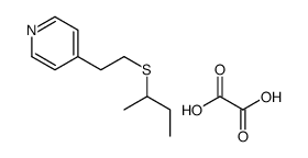 Pyridine, 4-(2-((1-methylpropyl)thio)ethyl)-, ethanedioate (1:1) Structure