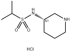 (S)-N-(Piperidin-3-yl)propane-2-sulfonamide hydrochloride结构式
