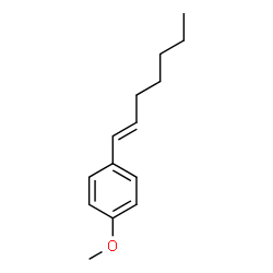 (E)-1-(1-HEPTENYL)-4-METHOXYBENZENE Structure