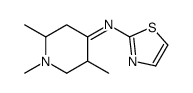 1,2,5-trimethyl-N-(1,3-thiazol-2-yl)piperidin-4-imine Structure