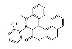 2-(2-Hydroxy-benzoyl)-1-(2-methoxy-phenyl)-1,4-dihydro-2H-benzo[f]quinolin-3-one结构式