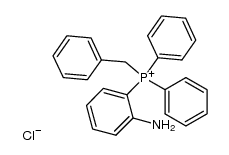 (2-aminophenyl)(benzyl)diphenylphosphonium chloride结构式