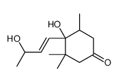 4-hydroxy-4-(3-hydroxybut-1-enyl)-3,3,5-trimethylcyclohexan-1-one Structure