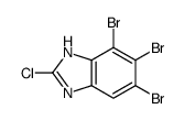 4,5,6-tribromo-2-chloro-1H-benzimidazole结构式