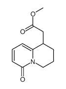 methyl 2-(6-oxo-1,2,3,4-tetrahydroquinolizin-1-yl)acetate Structure