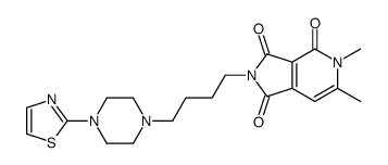 5,6-dimethyl-2-[4-[4-(1,3-thiazol-2-yl)piperazin-1-yl]butyl]pyrrolo[3,4-c]pyridine-1,3,4-trione结构式