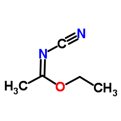 Ethyl (1E)-N-cyanoethanimidate Structure