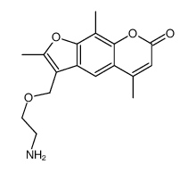 3-(2-aminoethoxymethyl)-2,5,9-trimethylfuro[3,2-g]chromen-7-one Structure