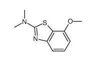 2-Benzothiazolamine,7-methoxy-N,N-dimethyl-(9CI) structure