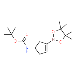 tert-butyl (3-(4,4,5,5-tetramethyl-1,3,2-dioxaborolan-2-yl)cyclopent-3-en-1-yl)carbamate图片