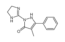 2-(4,5-dihydro-1H-imidazol-2-yl)-4-methyl-5-phenyl-1H-pyrazol-3-one Structure