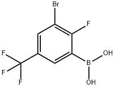 3-溴-2-氟-5-三氟甲基苯基硼酸图片