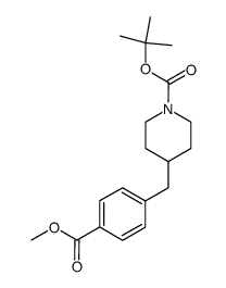 tert-Butyl4-(4-(methoxycarbonyl)benzyl)piperidine-1-carboxylate structure