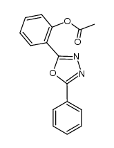 5-(2-acetoxyphenyl)-2-phenyl-1,3,4-oxadiazole Structure