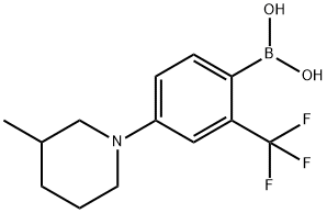 2-Trifluoromethyl-4-(3-methylpiperidin-1-yl)phenylboronic acid图片