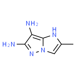 1H-Imidazo[1,2-b]pyrazole-6,7-diamine,2-methyl- structure