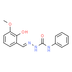 2-hydroxy-3-methoxybenzaldehyde N-phenylsemicarbazone结构式