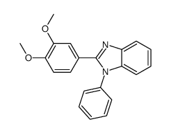 2-(3,4-dimethoxyphenyl)-1-phenylbenzimidazole Structure