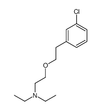 2-[2-(3-chlorophenyl)ethoxy]-N,N-diethyl-ethanamine Structure