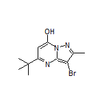3-Bromo-5-(tert-butyl)-2-methylpyrazolo[1,5-a]pyrimidin-7-ol Structure