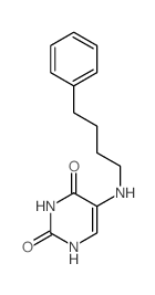 2,4(1H,3H)-Pyrimidinedione,5-[(4-phenylbutyl)amino]-结构式