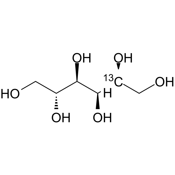 山梨醇 13C结构式