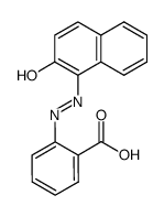 2-(2-Hydroxy-1-naphtylazo)benzoic acid结构式