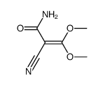 2-Propenamide,2-cyano-3,3-dimethoxy-结构式