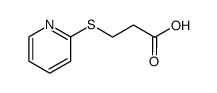 3-(2-pyridinylsulfanyl)propanoic acid structure