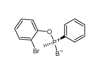 (S)-(-)-methyl-(2-bromophenyl)phenylphosphinite borane结构式