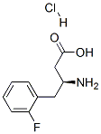 (S)-3-Amino-4-(2-Fluorophenyl)butyric Acid Hydrochloride Structure