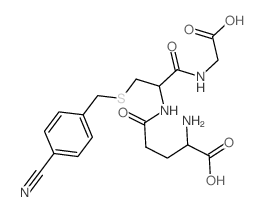 Glycine, L-g-glutamyl-S-[(4-cyanophenyl)methyl]-L-cysteinyl-(9CI) structure