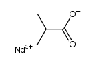 isobutyric acid , neodymium (III)-isobutyrate Structure