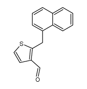 2-(naphthalen-1-ylmethyl)thiophene-3-carbaldehyde结构式