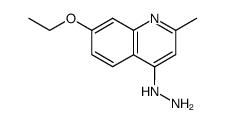 Quinoline, 7-ethoxy-4-hydrazino-2-methyl- (9CI) Structure