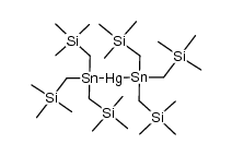 Bis[tris(trimethylsilylmethyl)stannyl]quecksilber Structure