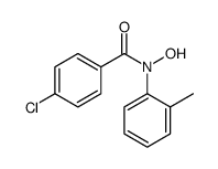 4-chloro-N-hydroxy-N-(2-methylphenyl)benzamide结构式