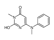 3-methyl-6-(N-methylanilino)-1H-pyrimidine-2,4-dione结构式