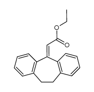 10,11-Dihydro-5H-dibenzo[a,d]cyclohepten-5-ylidenessigsaeure-ethylester Structure