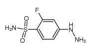 2-FLUORO-4-HYDRAZINYL BENZENESULPHONAMIDE结构式