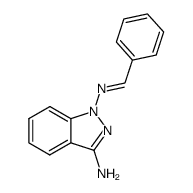 3-amino-1-benzylideneaminoindazole结构式