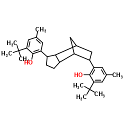 2,2'-(octahydro-4,7-methano-1H-indenediyl)bis[6-tert-butyl-p-cresol]结构式