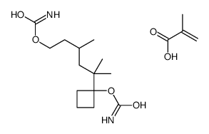 [5-(1-carbamoyloxycyclobutyl)-3,5-dimethylhexyl] carbamate,2-methylprop-2-enoic acid结构式