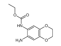 7-amino-6-ethocycarbonylamino-2,3-dihydro-1,4-benzodioxine Structure