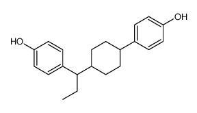 4-[4-[1-(4-hydroxyphenyl)propyl]cyclohexyl]phenol Structure