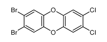 2,3-dibromo-7,8-dichlorodibenzo-p-dioxin Structure