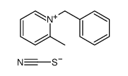 1-benzyl-2-methylpyridin-1-ium,thiocyanate结构式