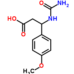 3-(4-METHOXY-PHENYL)-3-UREIDO-PROPIONIC ACID structure