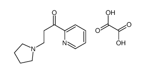 oxalic acid,1-pyridin-2-yl-3-pyrrolidin-1-ylpropan-1-one结构式